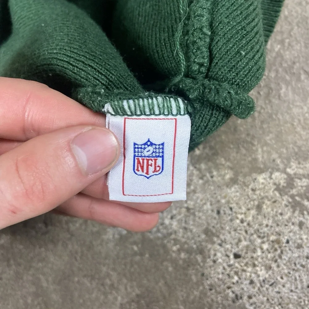 Vintage Green Bay Packers Knit Beanie Hat Green Yellow‎ NFL Embroidered Football